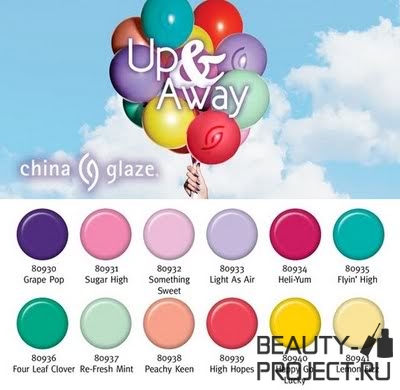 China Glaze: Up&Away collection - spring 2010