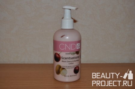 CND Scentsations Black Cherty & Nutmeg Lotion - лосьон для рук с экстрактом мускатного ореха и запахом черешни