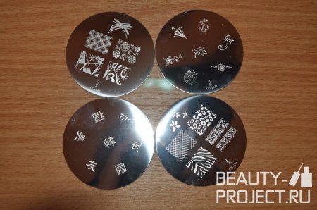 Konad Stamping Nail Art - диски, лак и верхнее покрытие